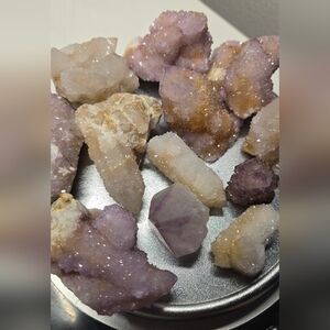 Spirit Quartz Lot | Cactus Amethyst Crystals | 18.10 oz | Raw Natural 12 pieces
